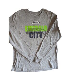 Seattle Seahawks Nike Tee Long Sleeve Shirt Size XL Large Emerald City